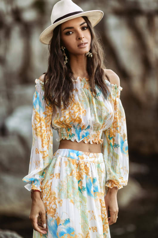 Kelly top with Kelly maxi skirt 