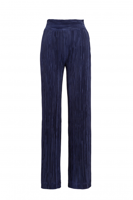 Boho silk guipure top with janette pleated pants 